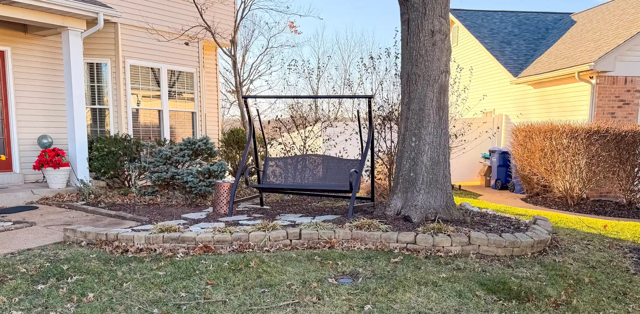 Before landscaping project