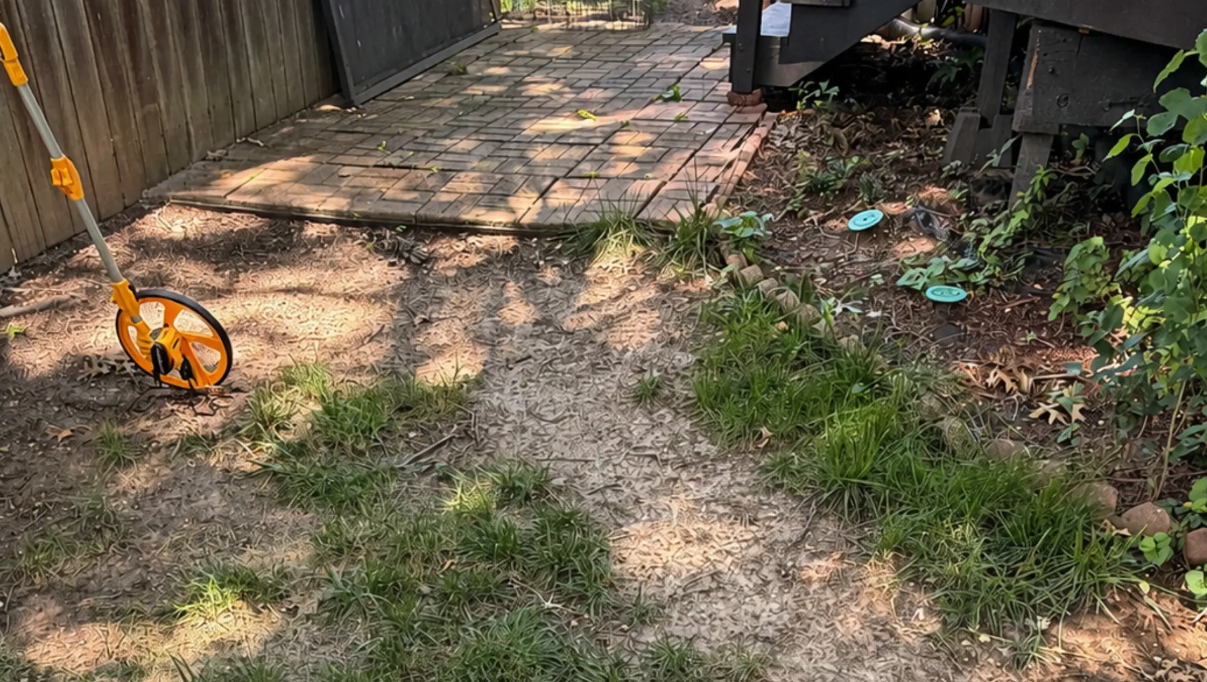 Before landscaping project
