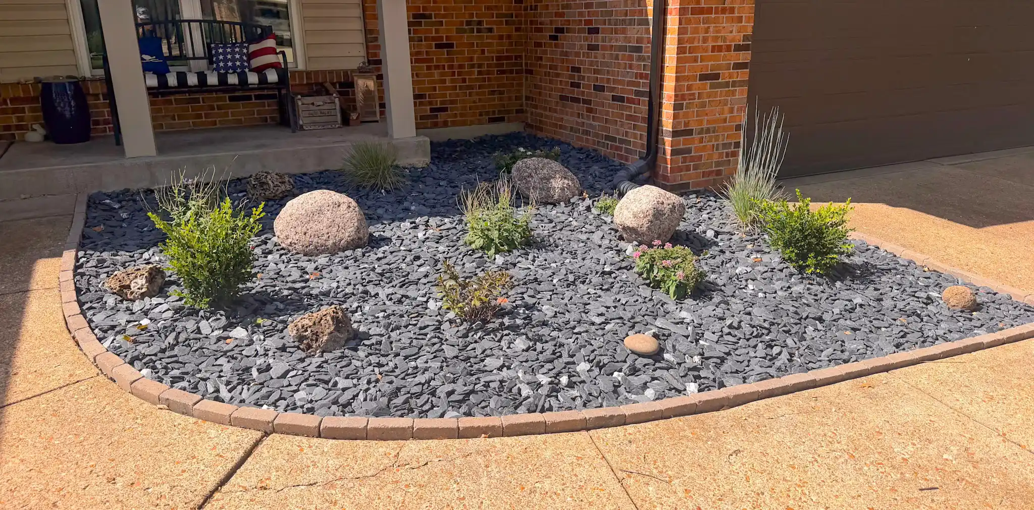 After landscaping project