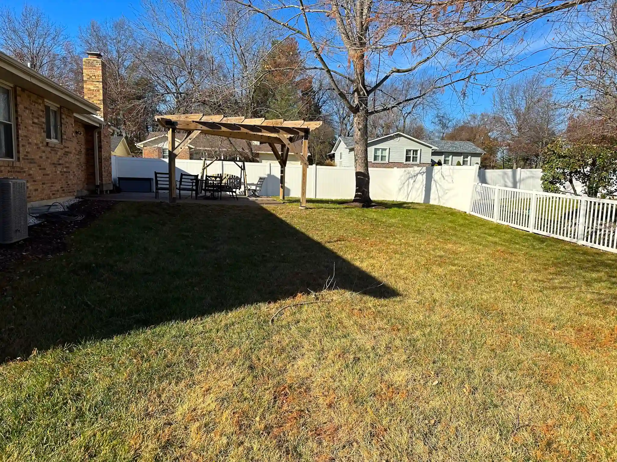 After landscaping project