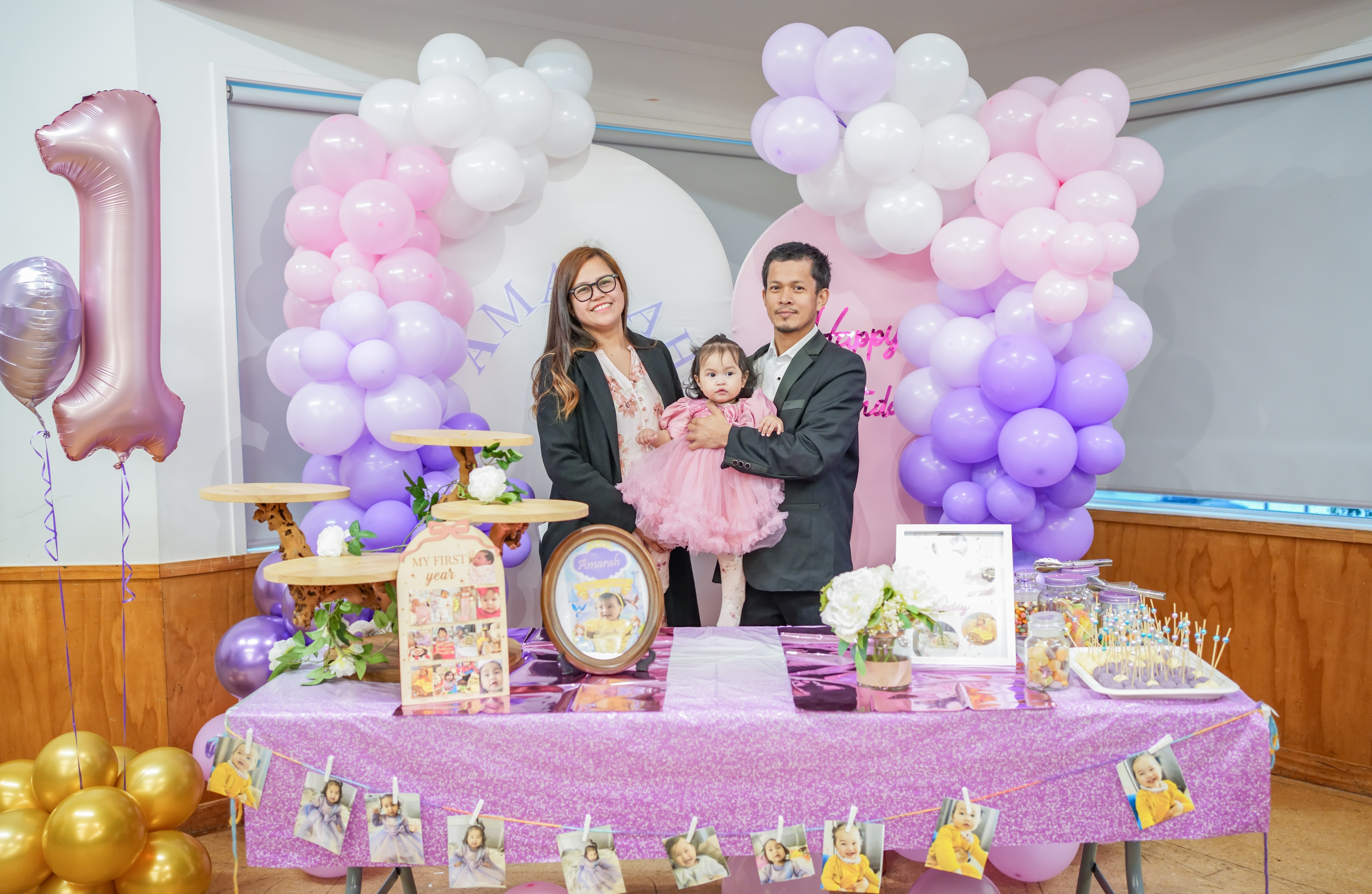 A birthday celebration with family and friends
