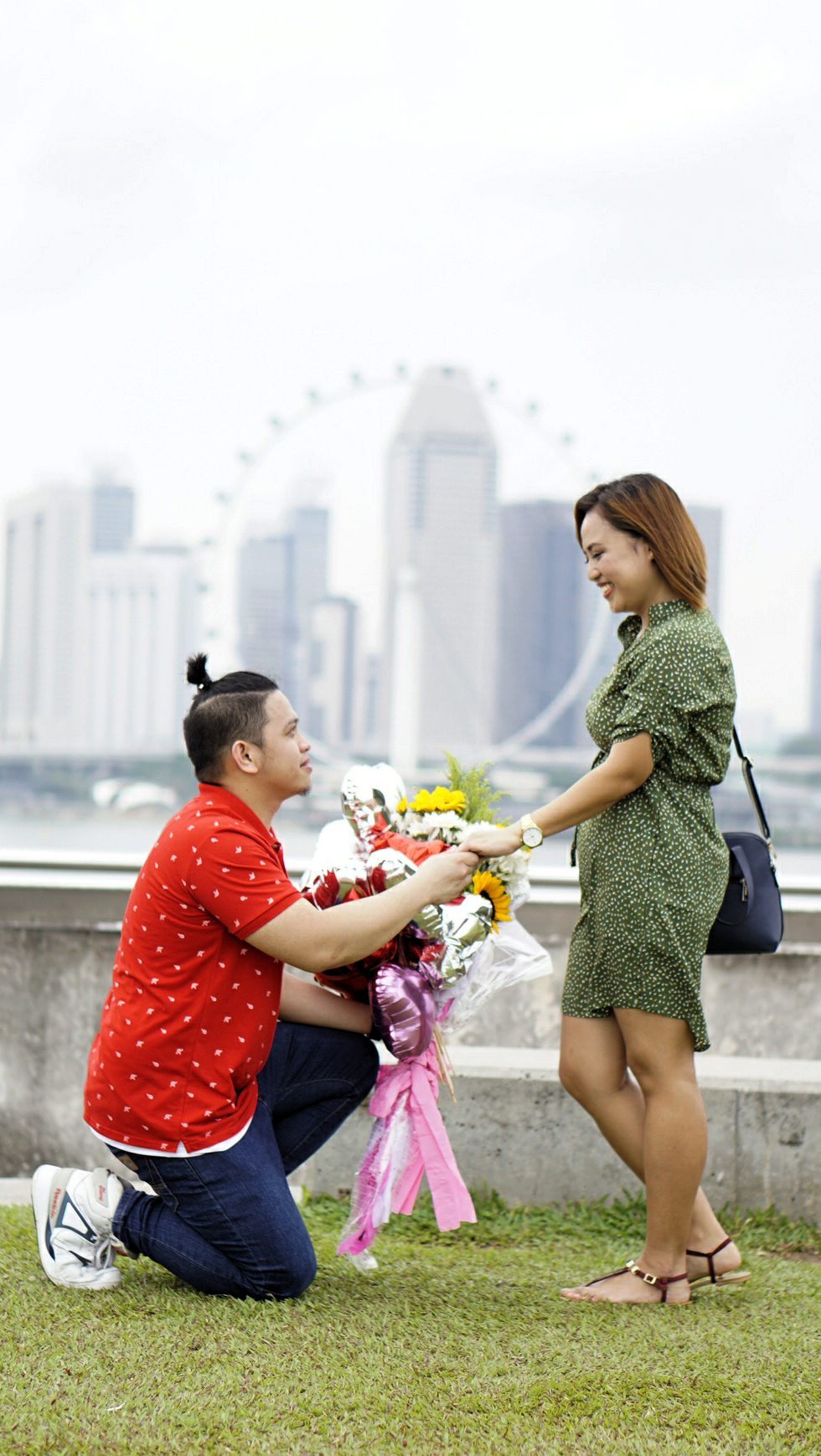A proposal, photographed as it happened