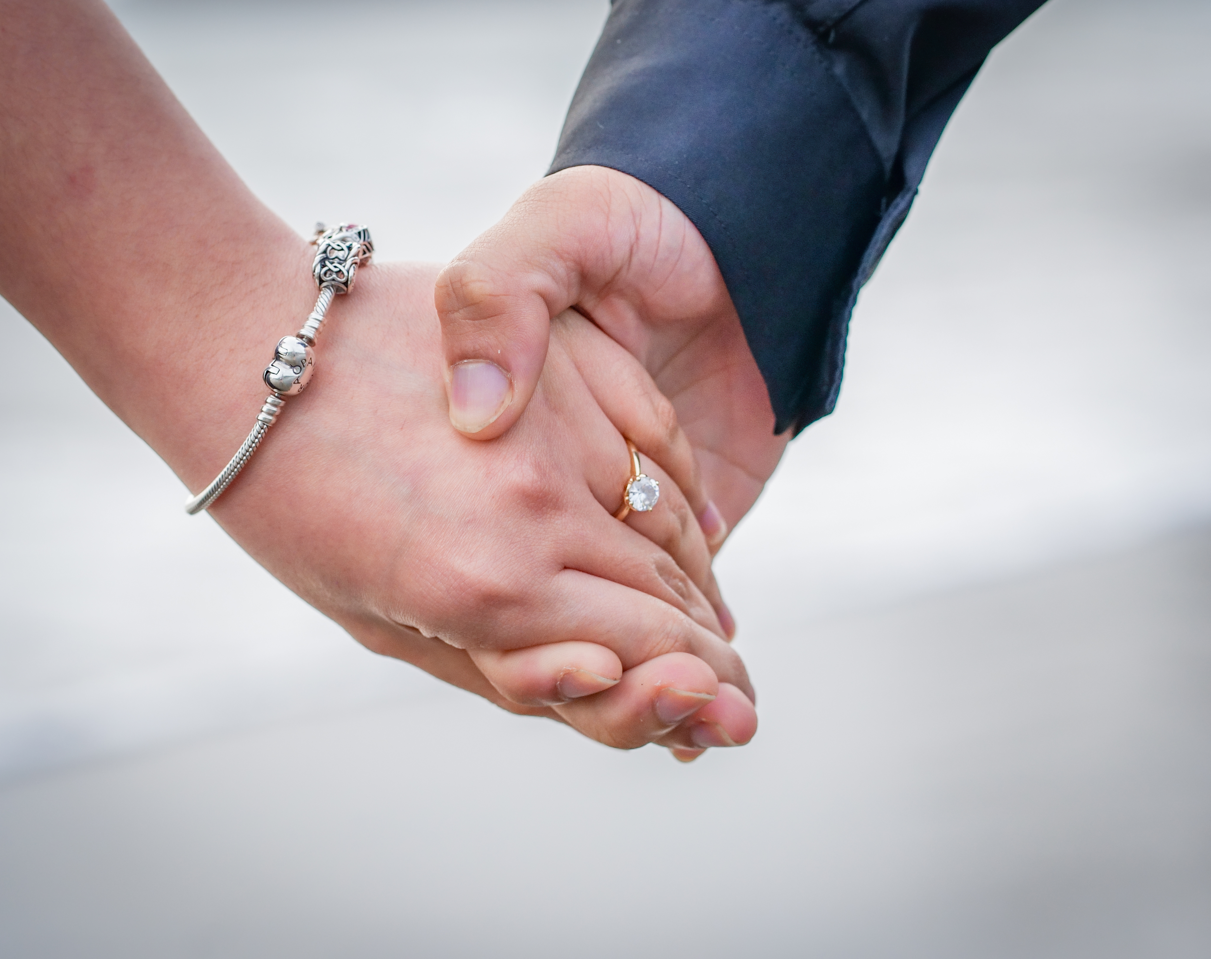 Wedding rings, photographed close