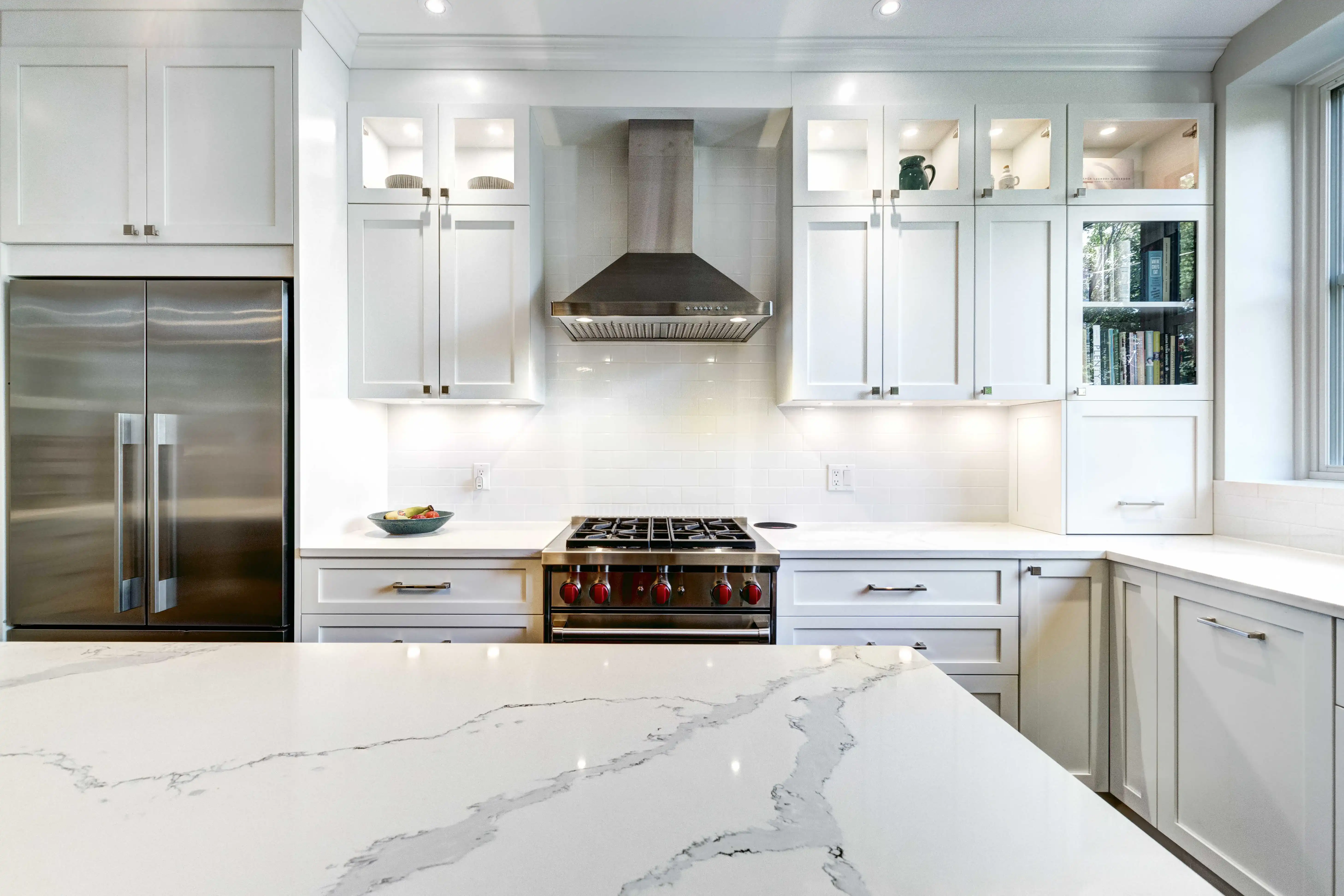 Custom cabinetry by B&Y Reno Corp — precision-built kitchen cabinets with clean lines and premium finish