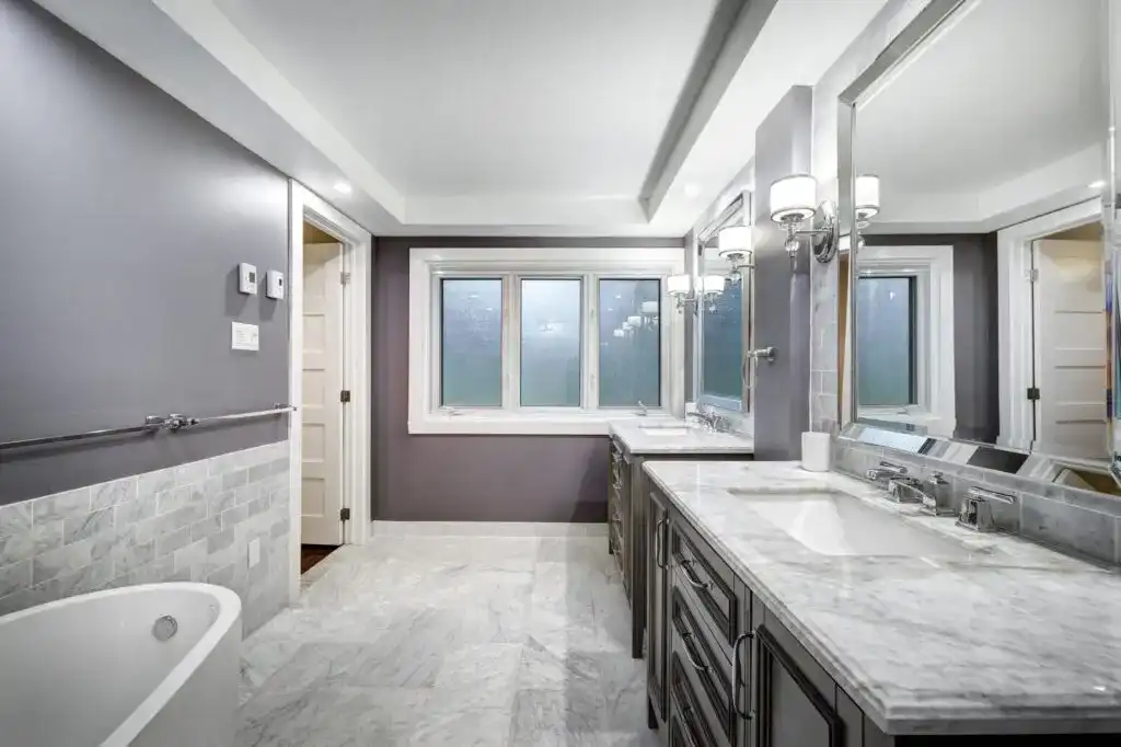 Built-in shelving and millwork by B&Y Reno Corp — integrated storage with a refined, elevated finish