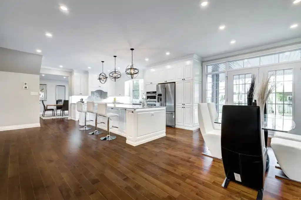 B&Y Reno Corp GTA structural renovation — reconfigured interior space with quality flooring, drywall, and trim work