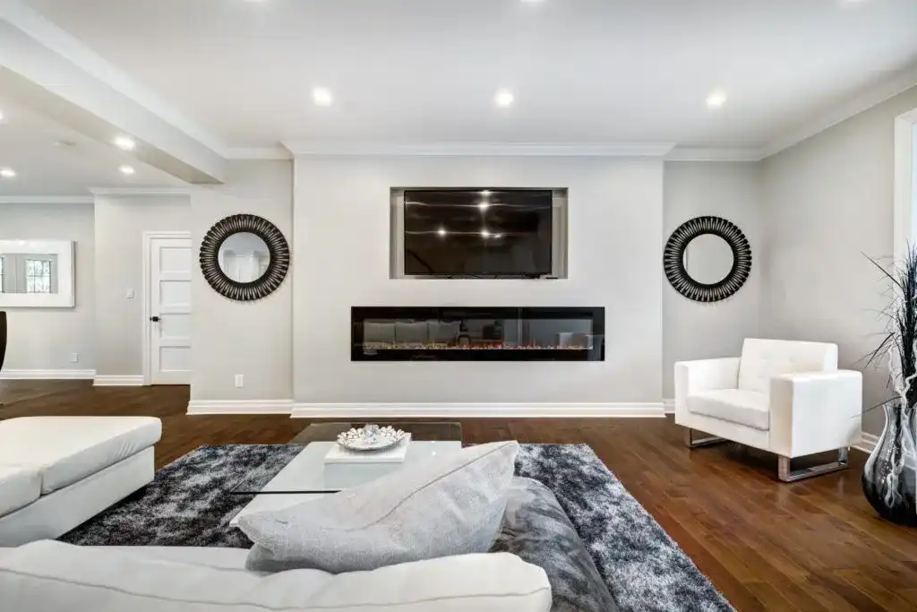 Completed structural renovation by B&Y Reno Corp — GTA home transformation with open concept layout and quality interior finishes