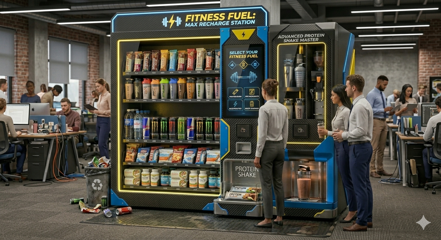 Call center vending machines in Orlando with snacks and energy drinks for BPO offices