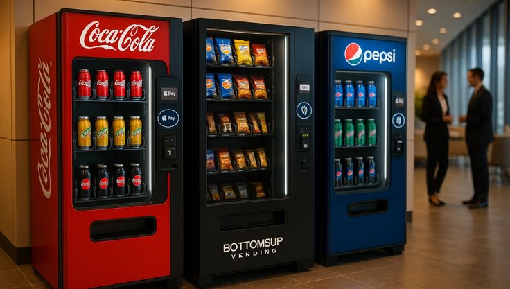 Hotel vending machines in Orlando with snacks drinks and coffee for hospitality guests