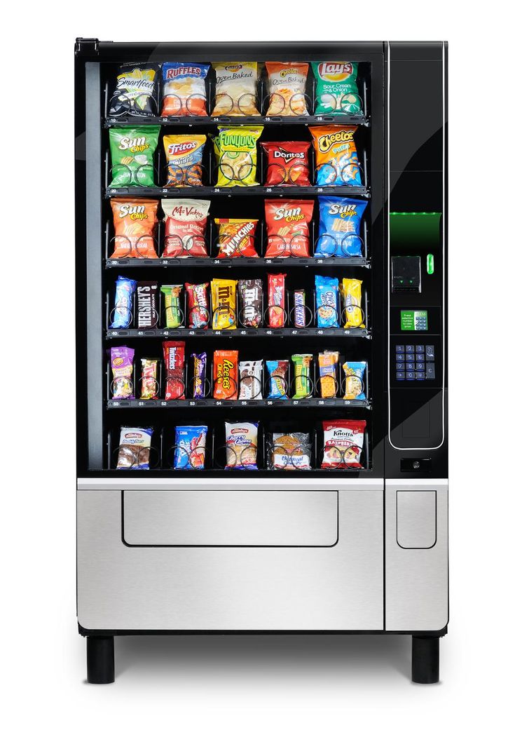 Combo vending machine with snacks and drinks, touchscreen interface and cashless payment for offices and commercial spaces