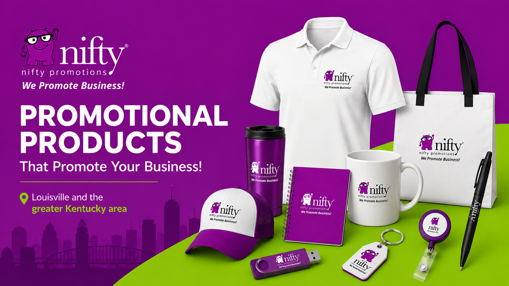 Promotional marketing products and custom branded merchandise for Kentucky and Indiana businesses