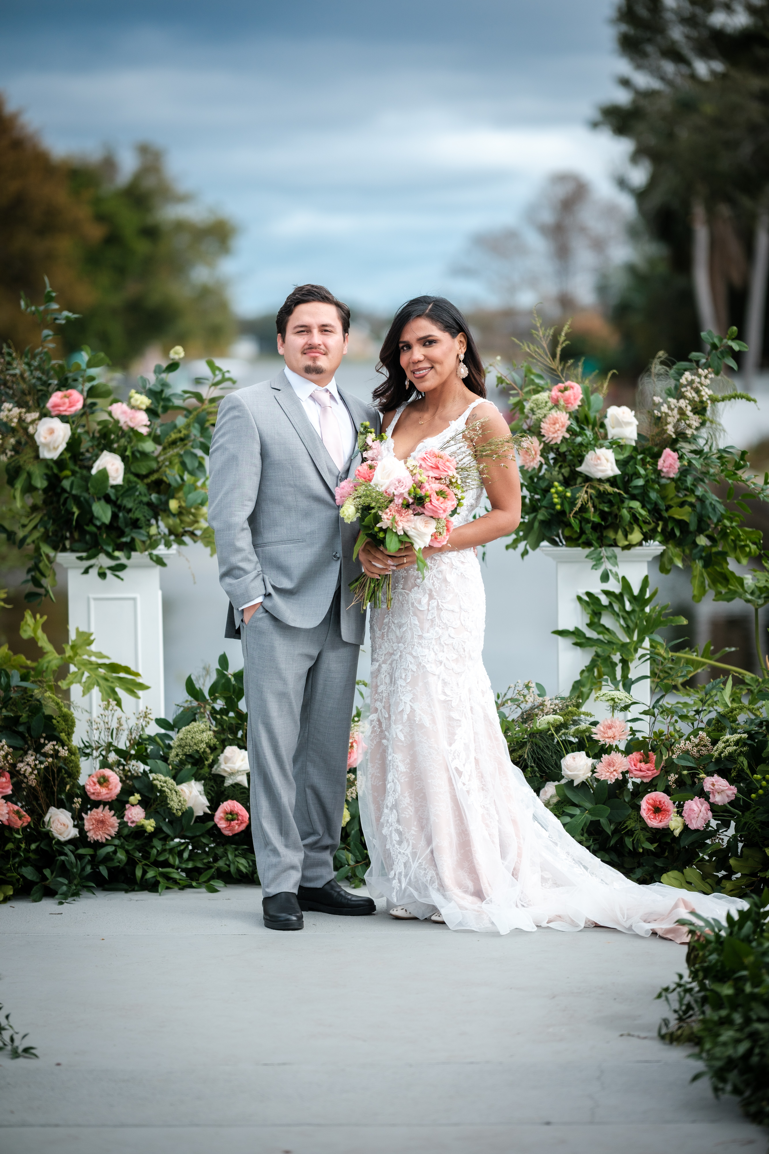Reception details in bloom