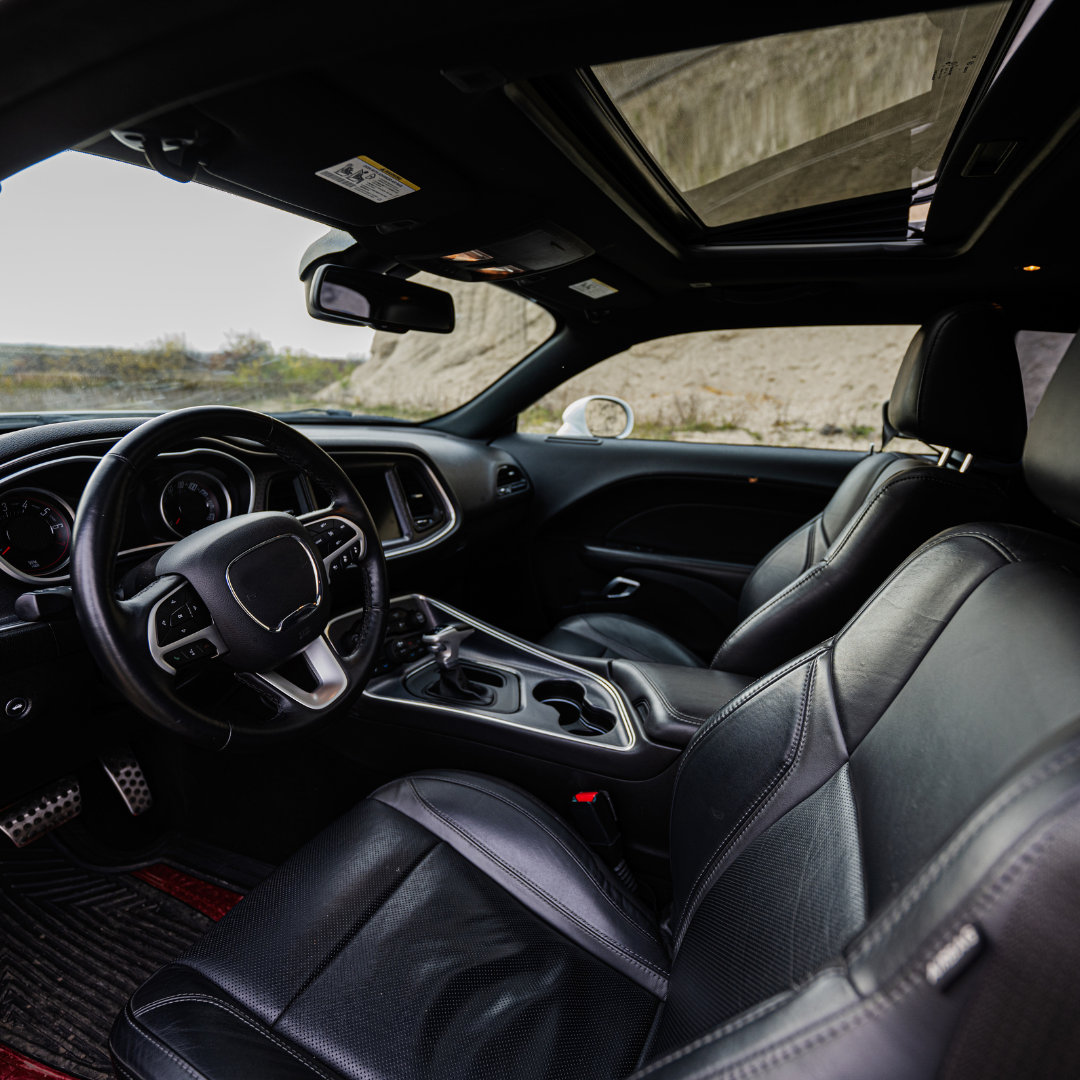 Image is of a vehicle interior that is clean displaying that dryer cleaner co offers mobile car interior detailing in Castle Rock, Co