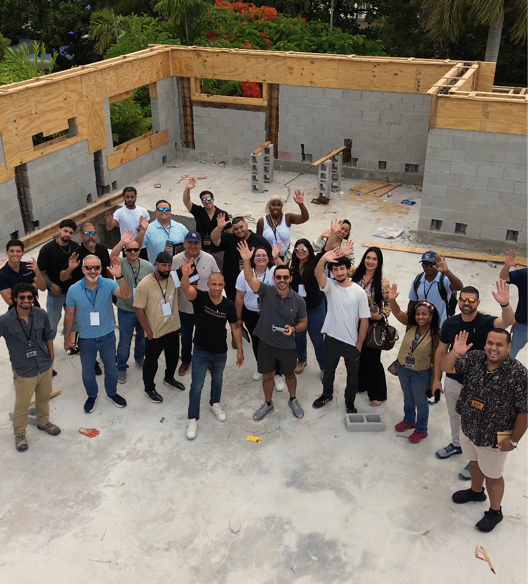 Day 2 live jobsite tour on an active build