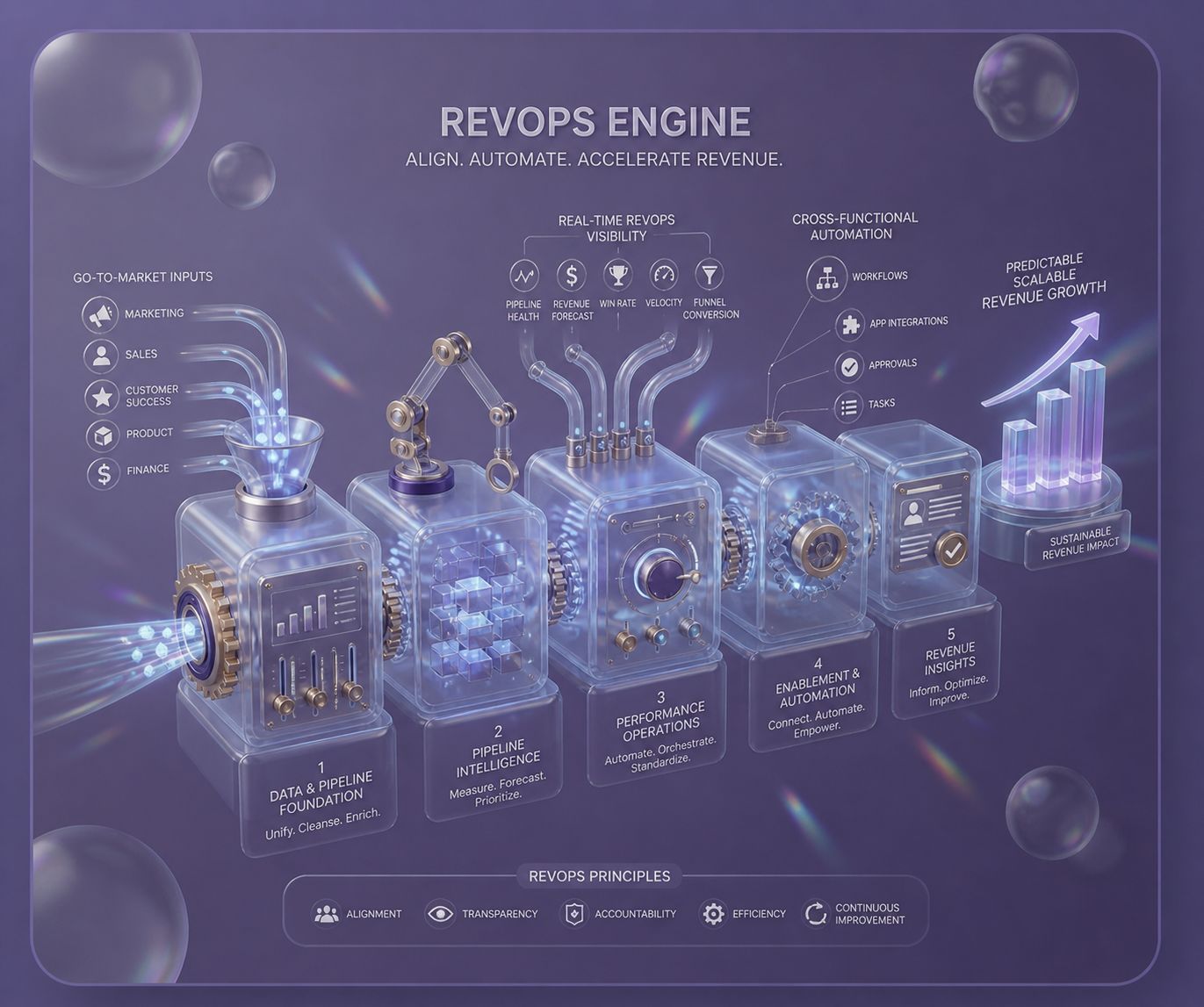 Revenue operations engine illustration