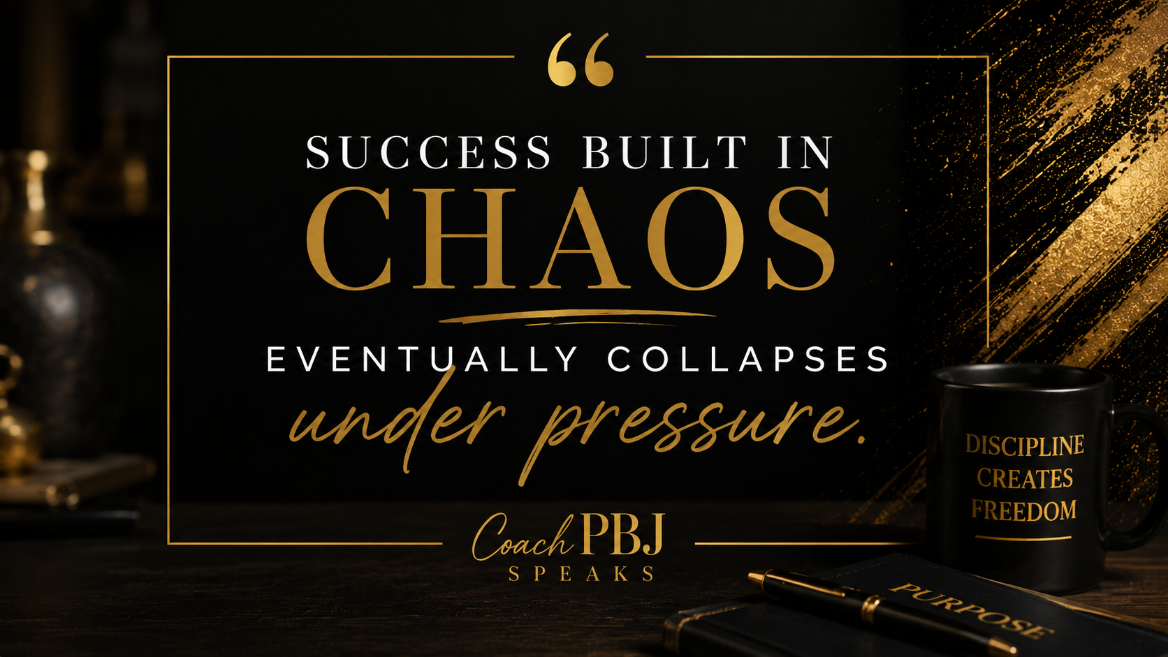 Success built in chaos eventually collapses under pressure