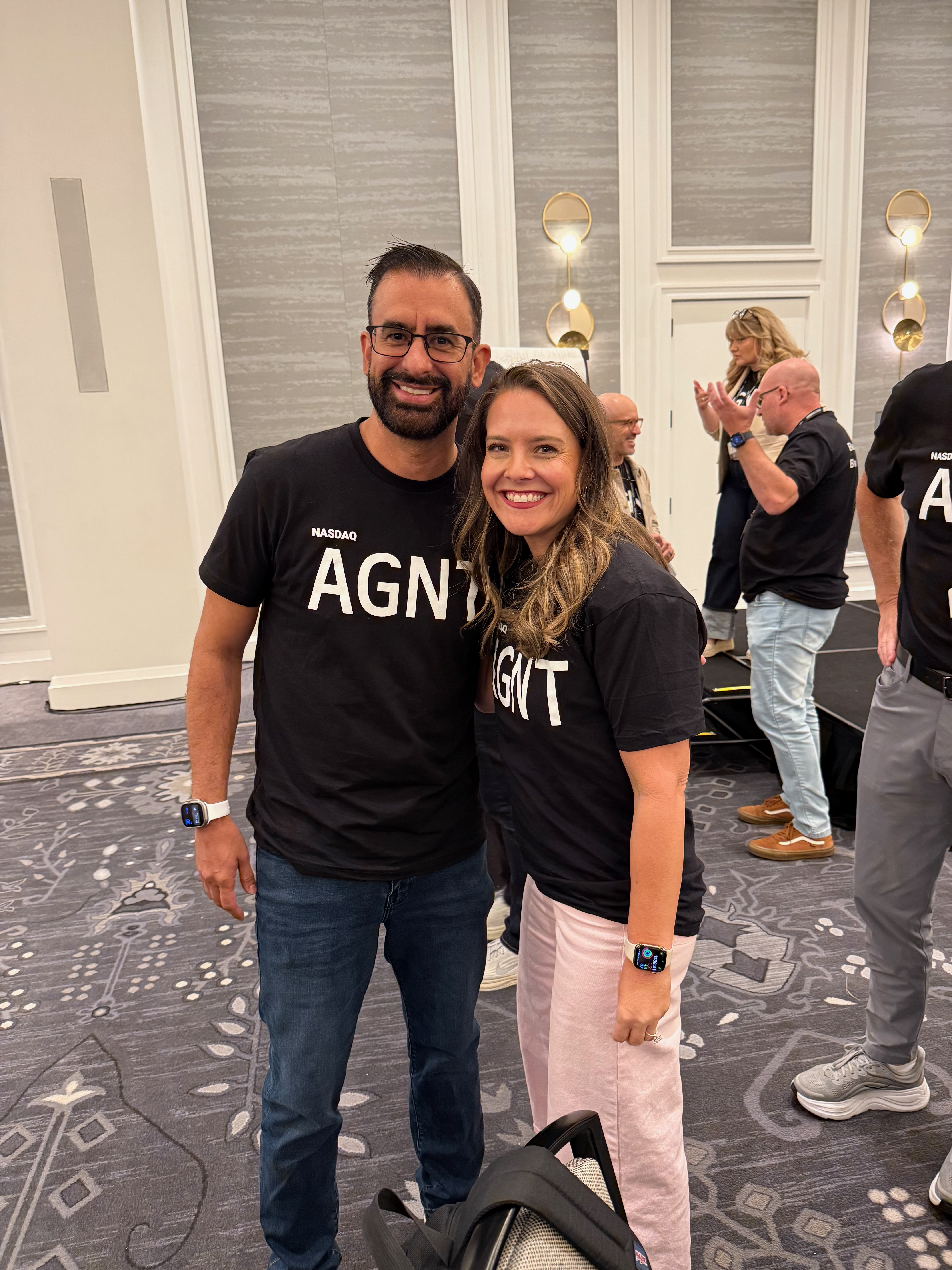 Mary Harmon Young with Leo Pareja, CEO of eXp Realty, at the eXp Top 250 Mastermind event in New Orleans 2026