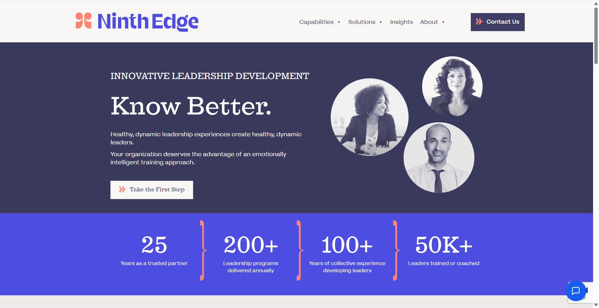 Ninth Edge website by Mixed Digital
