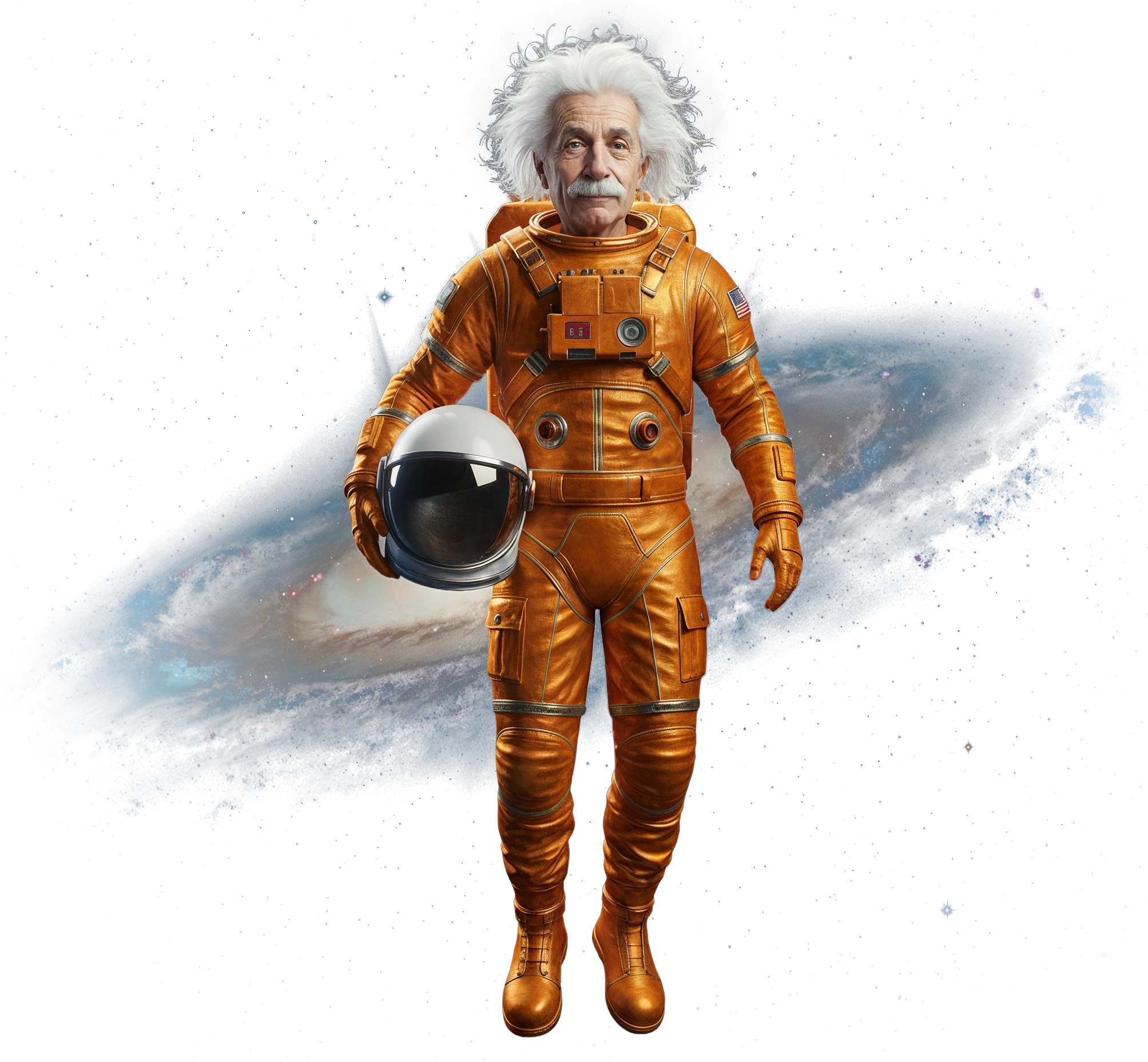 Einstein-inspired teacher figure representing 1-on-1 AI mastery coaching
