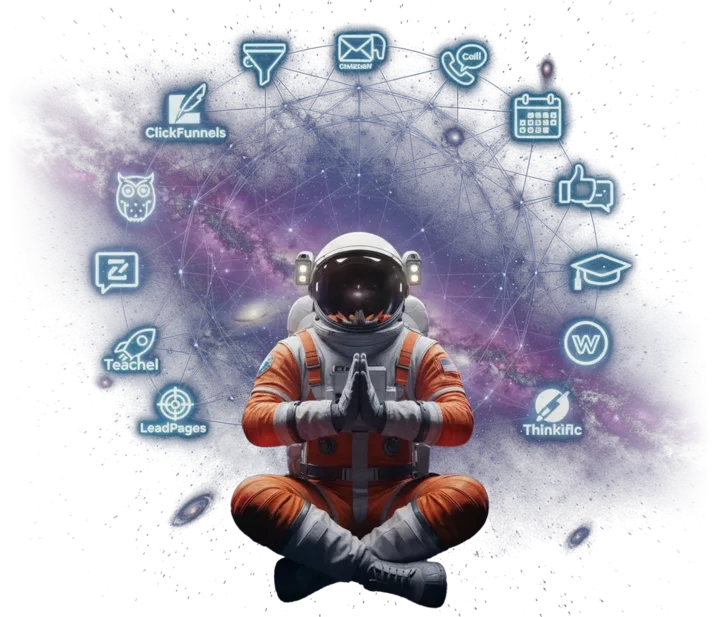 An agent at the center of a unified system — leads, follow-up, calendar, and CRM all feeding in from one place