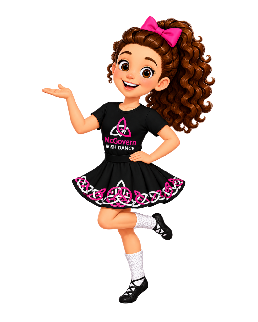 McGovern Irish Dance cartoon dancer