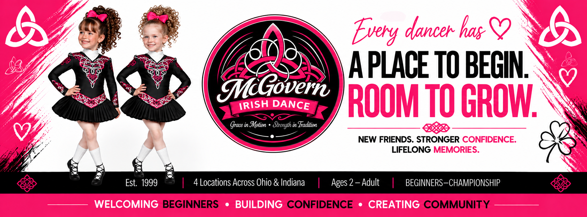 McGovern Irish Dance homepage header