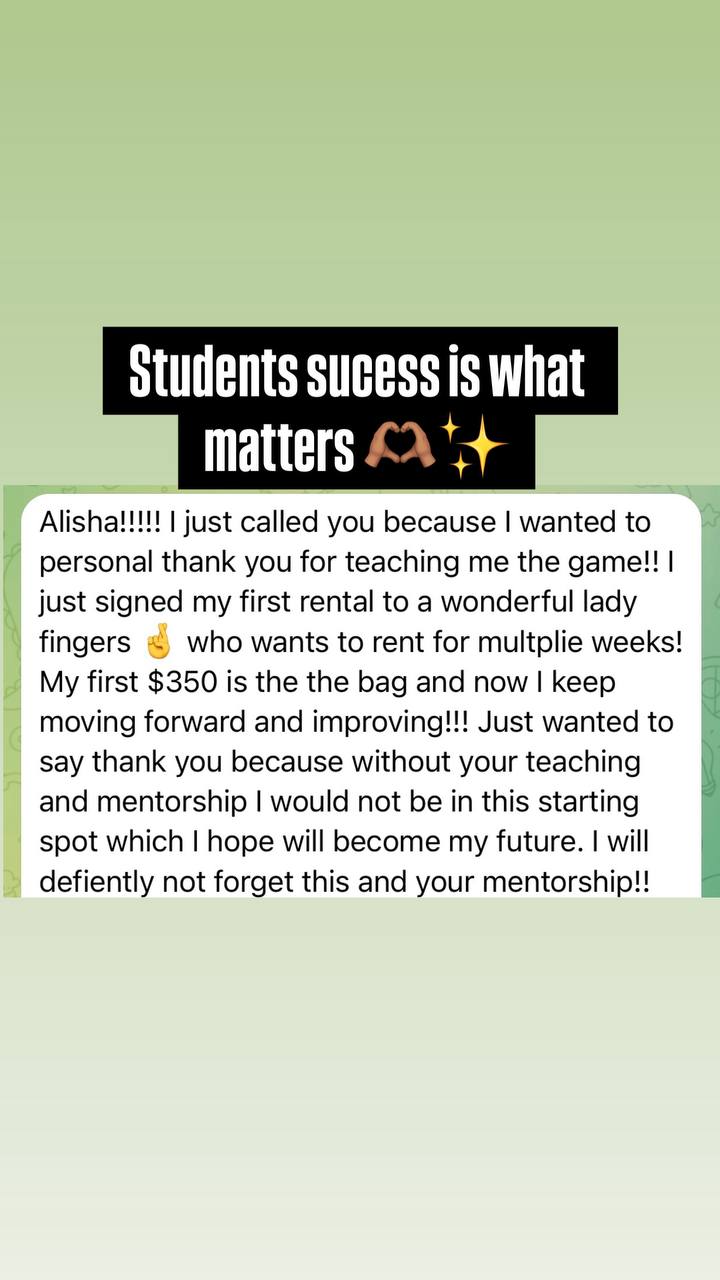 Student testimonial