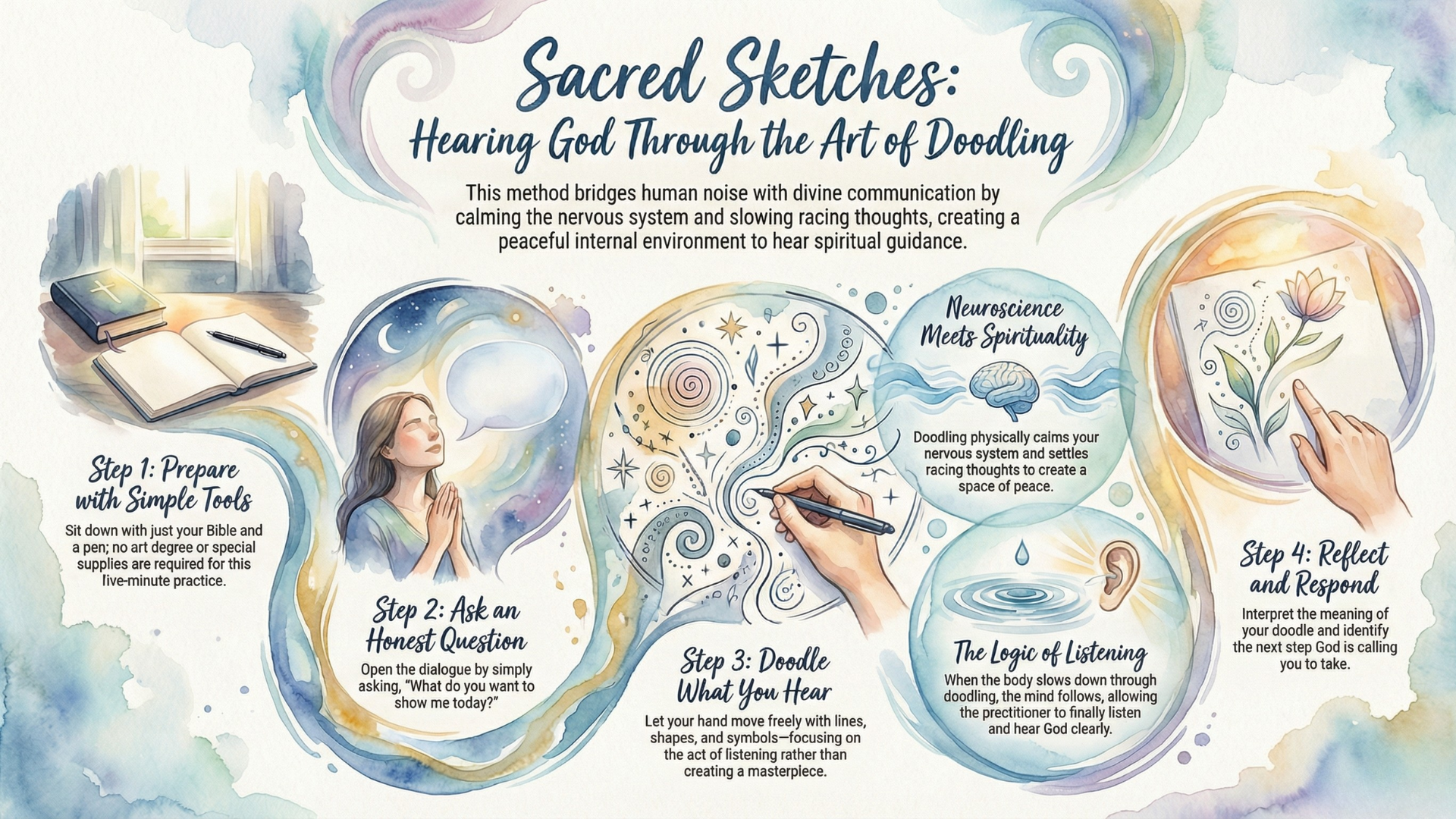 infographic spirit-led sketch method
