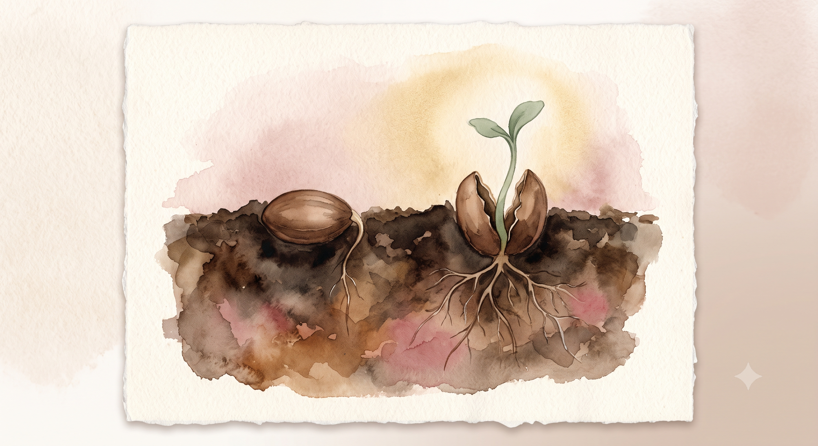 Two seeds growing at different rates, why you're not behind or afraid to say your dream out loud