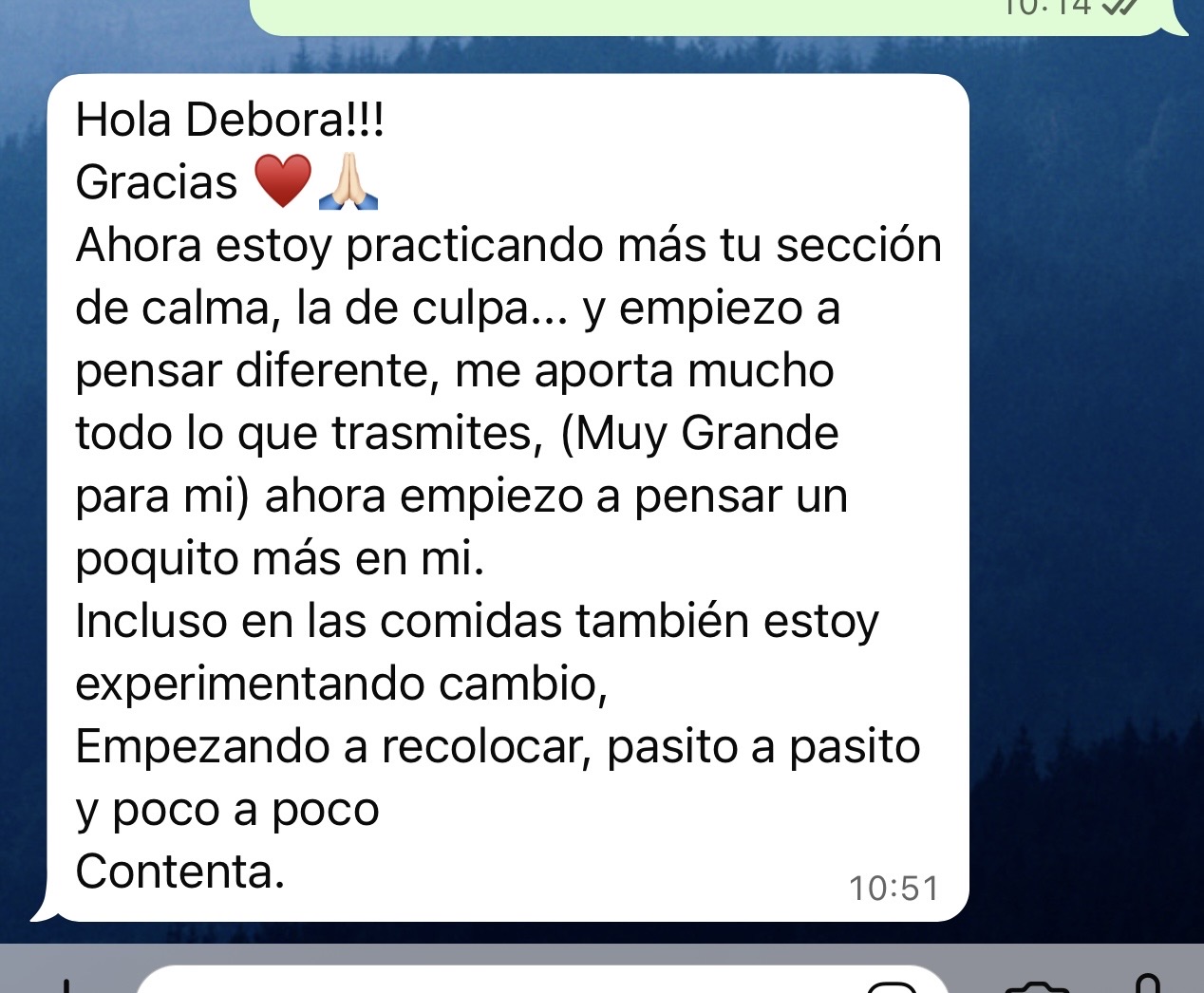 Testimonio alumna