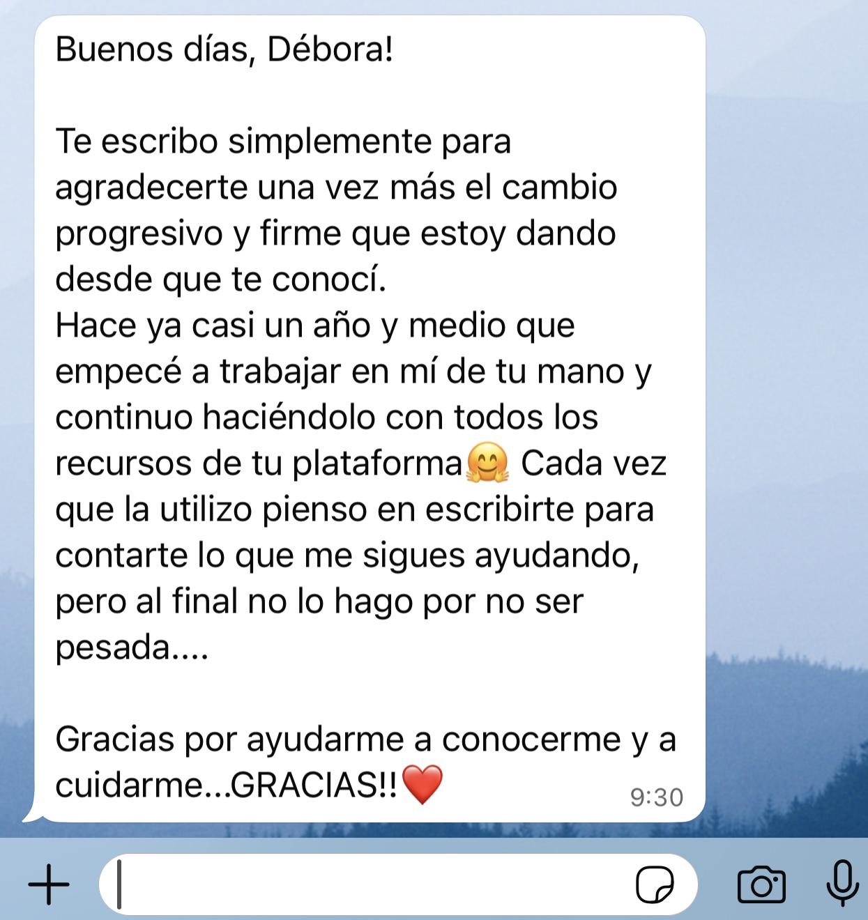 Testimonio alumna
