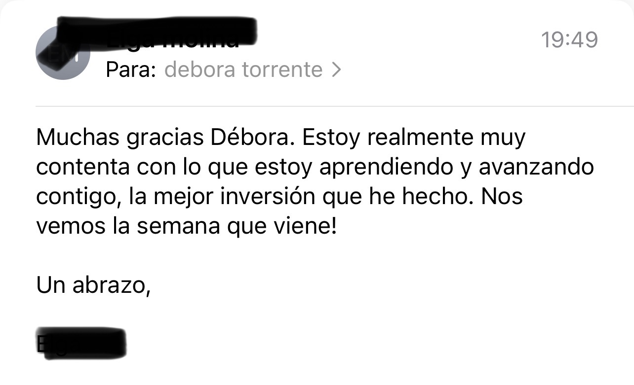 Testimonio alumna