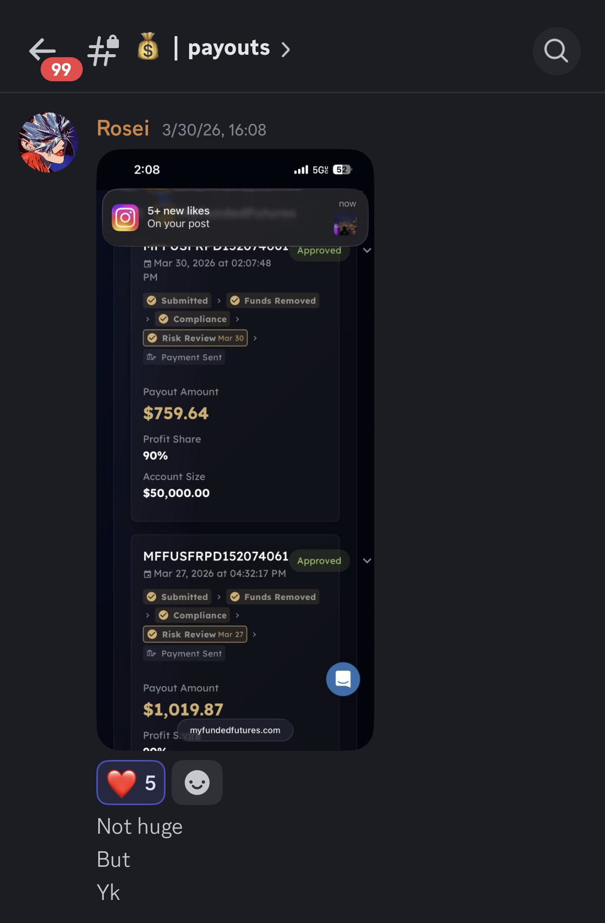 TigTrades Student Result 11