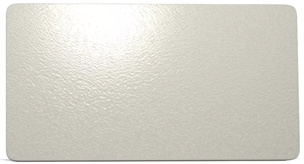 Poly White Pearl powder coating sample color