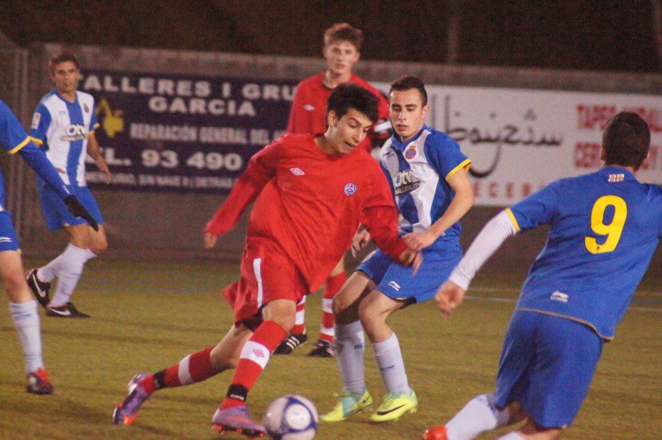 Derick playing versus Espanyol in Spain