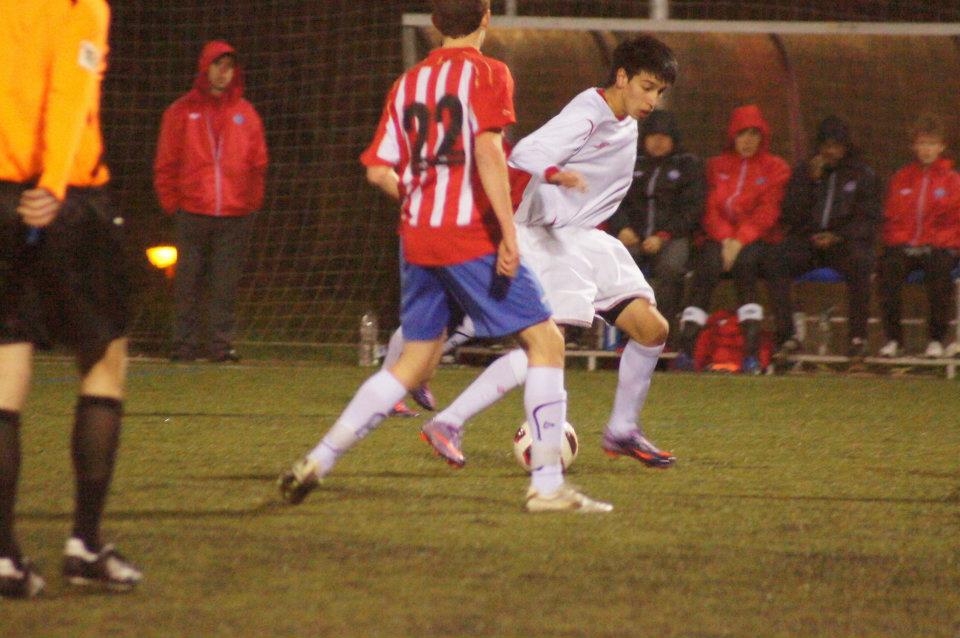 Derick playing versus Girona in Spain