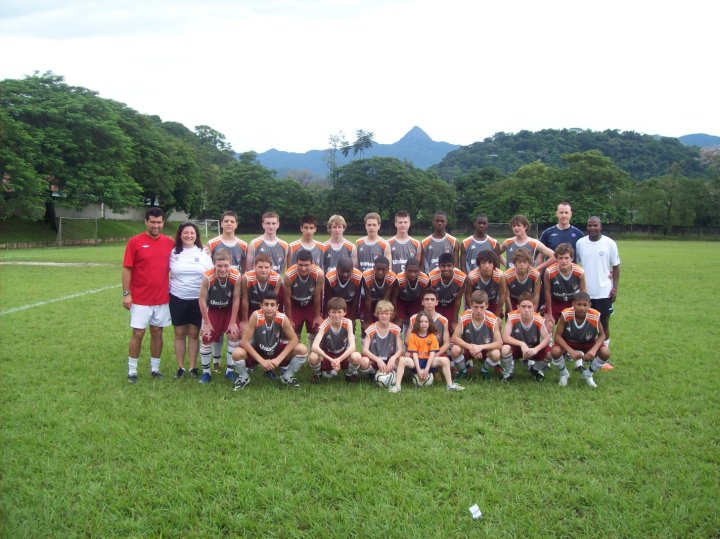 Derick in Brazil with Fluminense