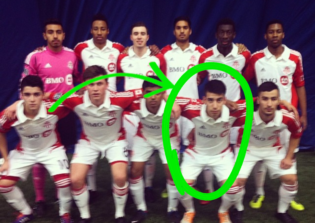 Derick starting lineup Toronto FC academy