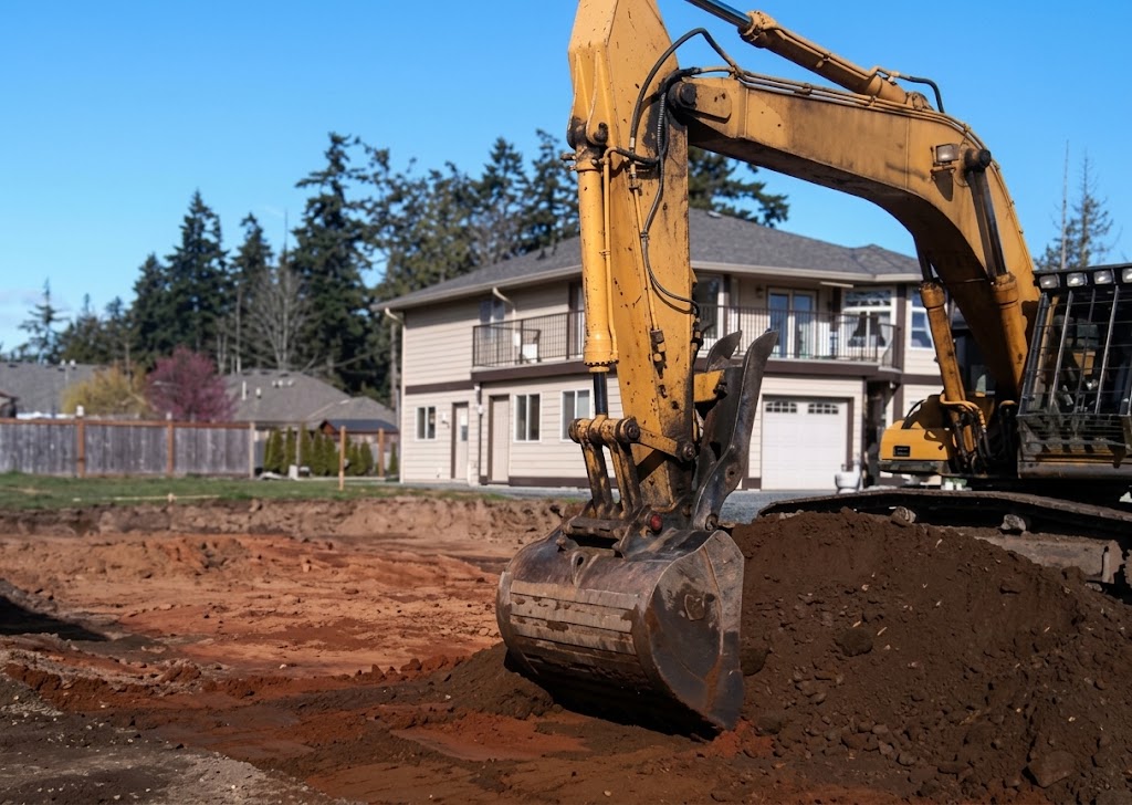 Professional site preparation for building and construction pads