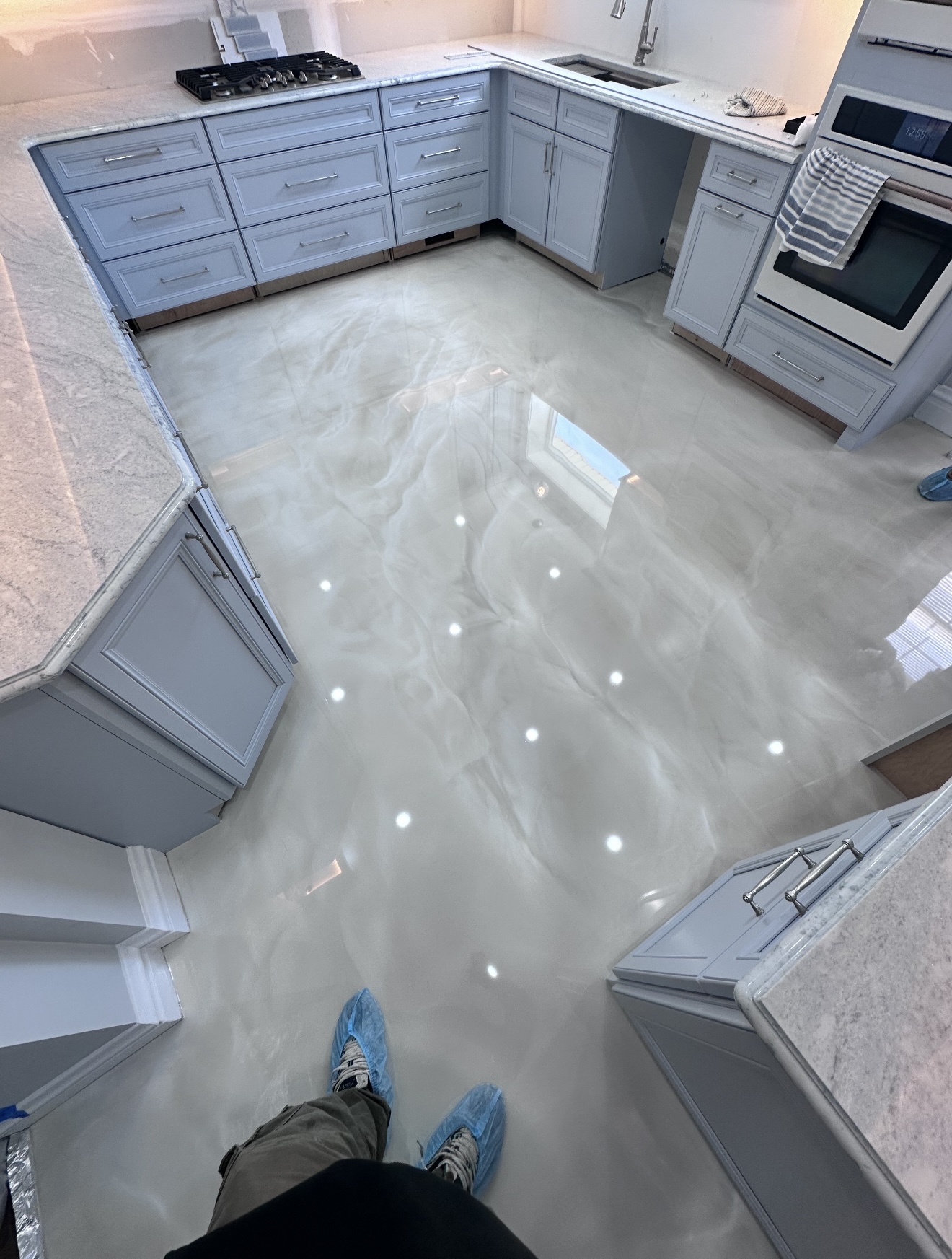 Epoxy coating application