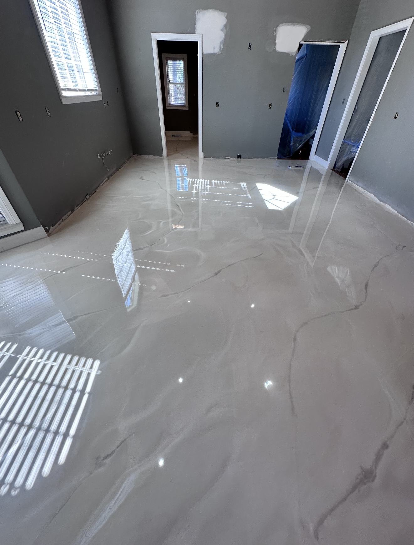 Residential epoxy flooring