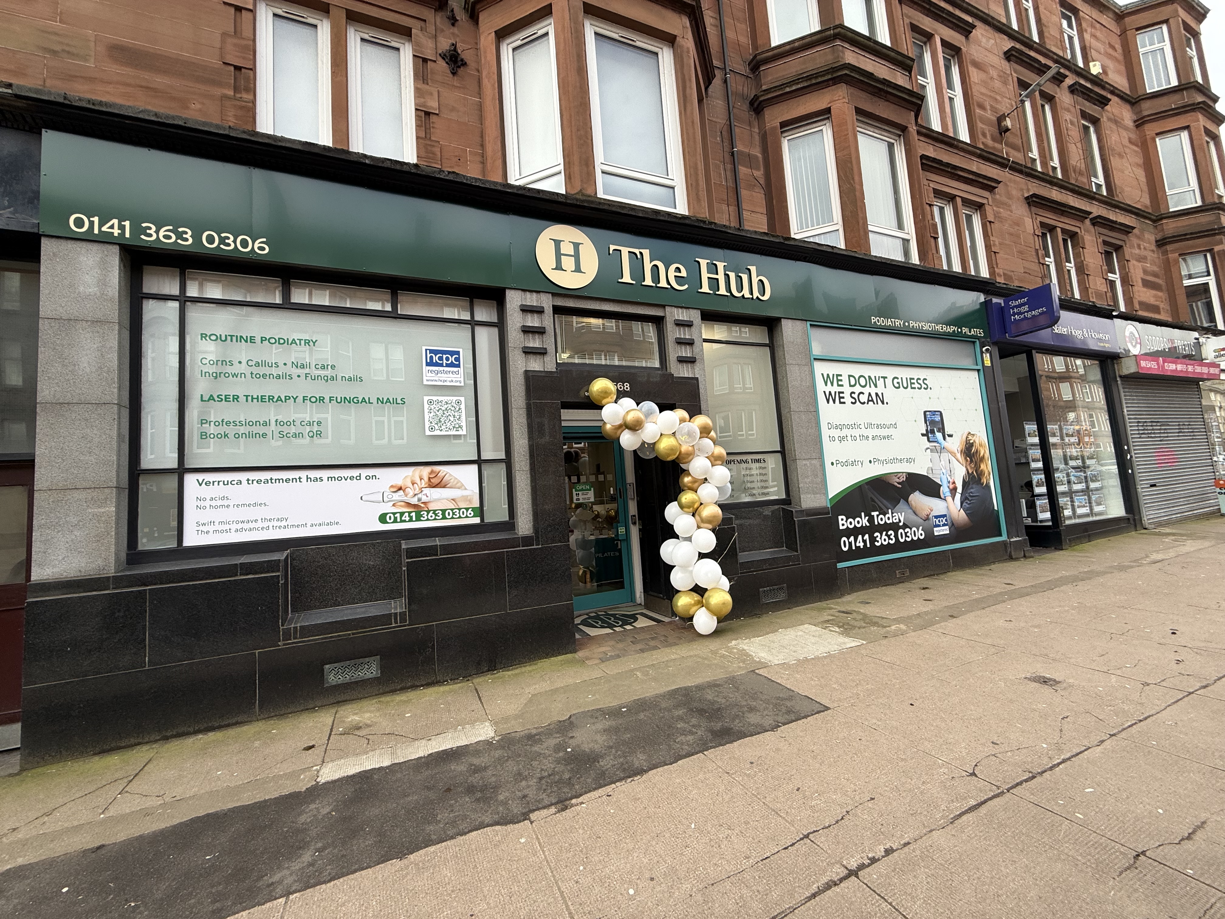 Outside The Hub Glasgow Dennistoun clinic