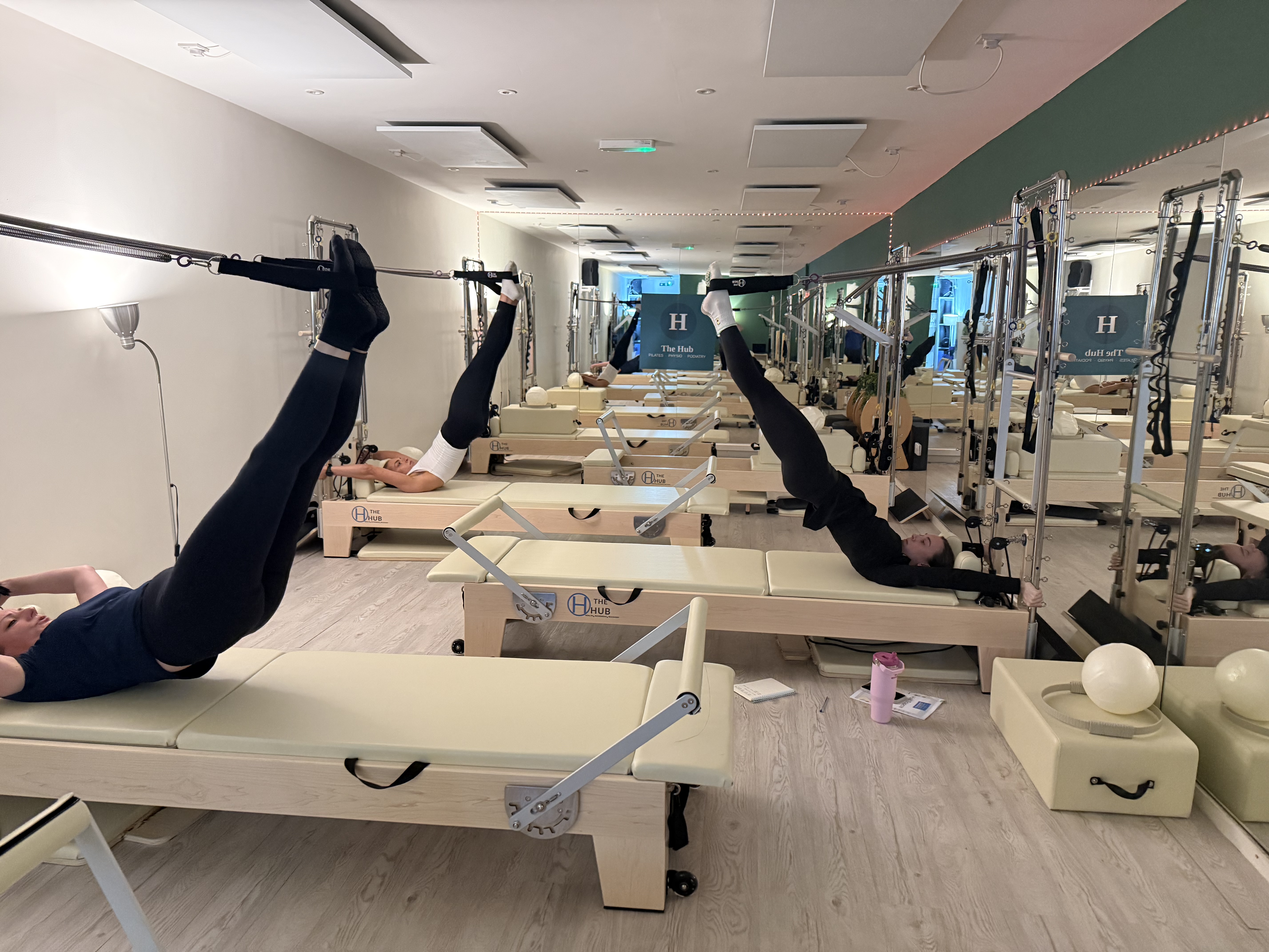 A calm elevated Pilates space at The Hub Glasgow