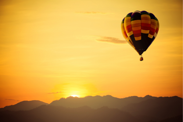 hot air balloon ride at sunrise hot air balloon ride at sunrise