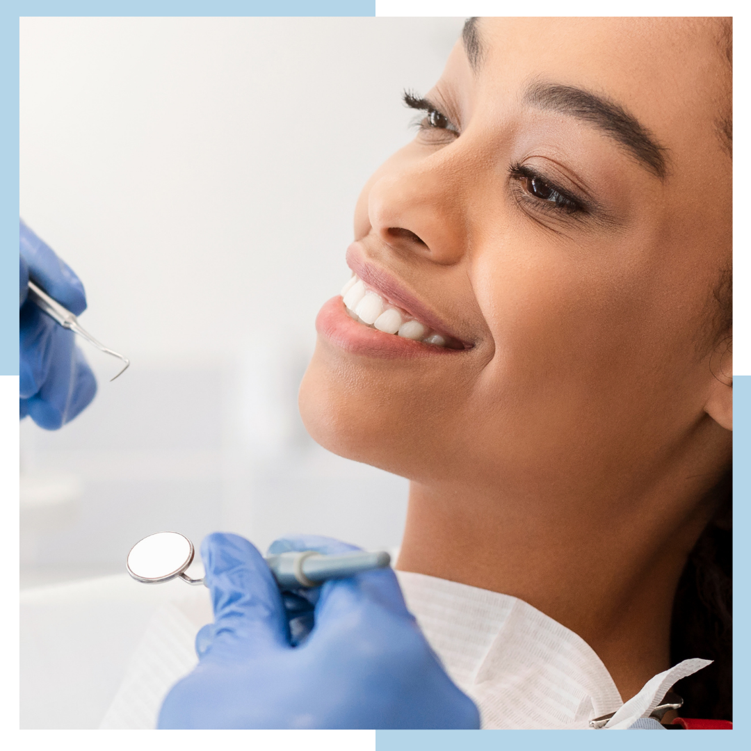 A smiling patient after a comfortable visit at Evident Care Dental