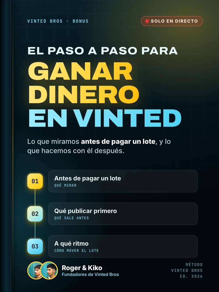 Portada de El paso a paso para ganar dinero en Vinted, de Roger y Kiko