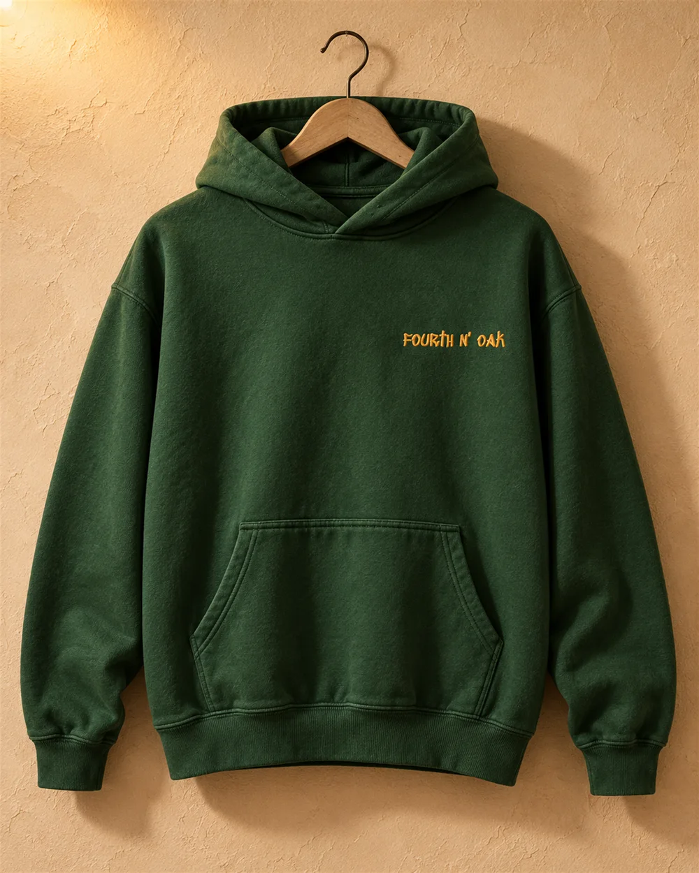 fourth n' oak hoodie, forest green