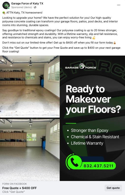 Perstrive Concrete Coating Marketing Home