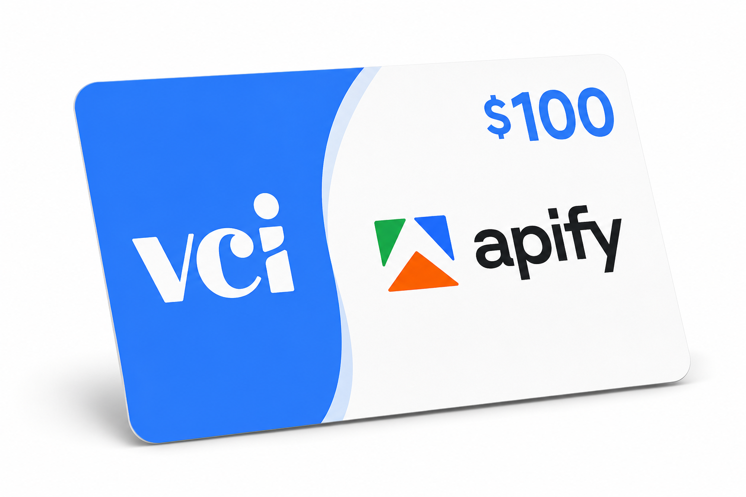 $100 Apify credits card