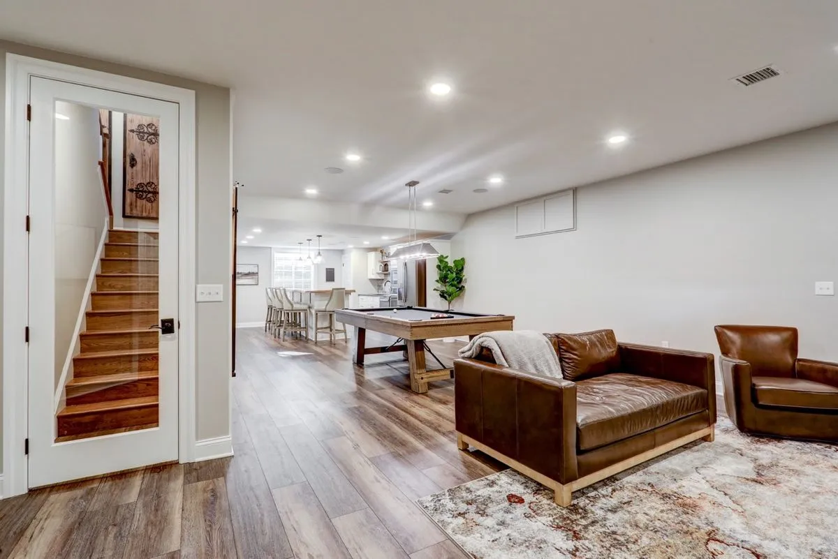 Finished basement remodeling interior in Omaha, NE